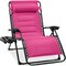 Best Choice Products Oversized Padded Zero Gravity Chair, Folding Outdoor Patio Recliner w/ Side Tray